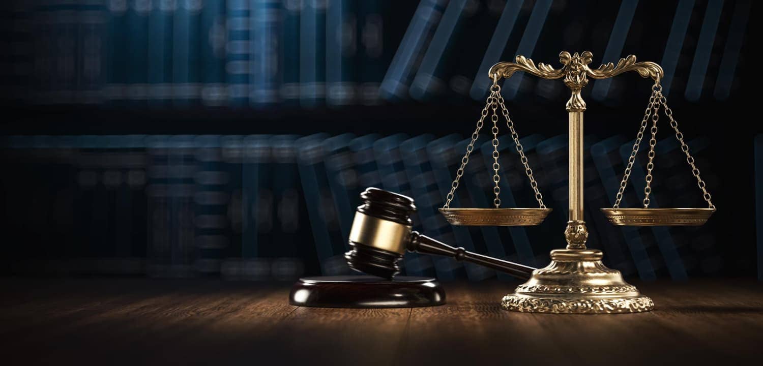 justice scales and gavel